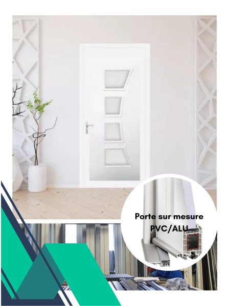 Porte  sur mesure en pvc disponible sur allan