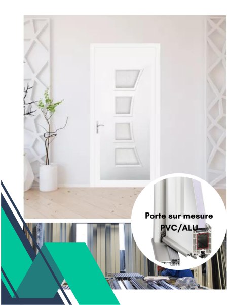 Porte  sur mesure en pvc disponible sur annecy