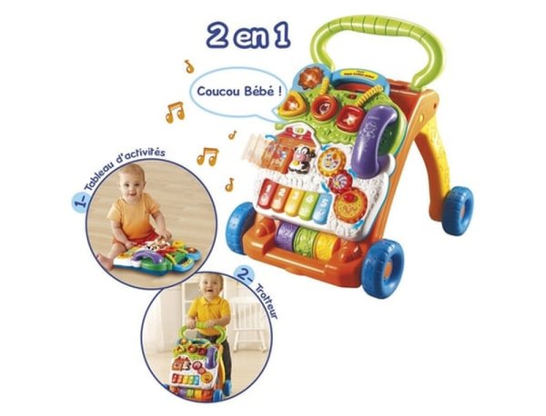 Porteur super trotteur parlant vtech pas cher