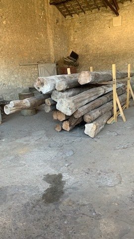 Poutres rondes en bois pas cher