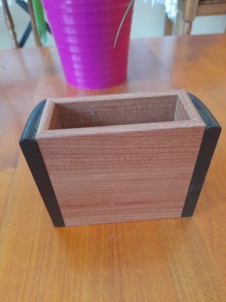 Pr&eacute;sentoir &agrave; carte de visite en bois pas cher