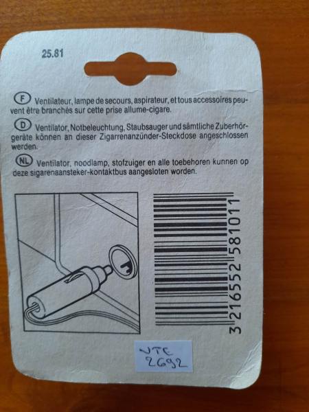 Vente Prise allume cigare 12 v - prise pour accessoires