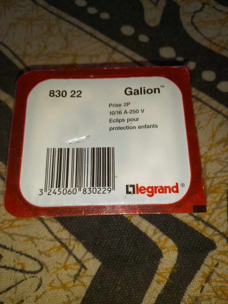 Vente Prise legrand galion 2p