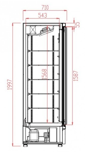 Prix ttc vitrine r&eacute;frig&eacute;r&eacute;e murale 2 portes livr&eacute;e pas cher