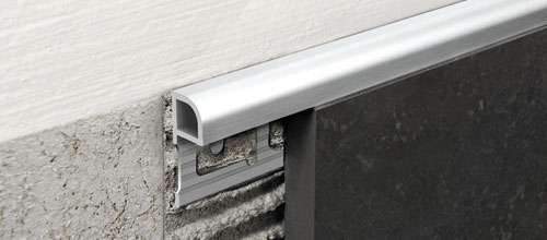 Profils arrondis projollyquart alu anodise argent