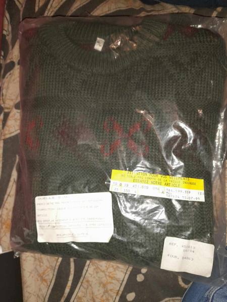 Pull adolescent / homme en laine 80/84 (xs)