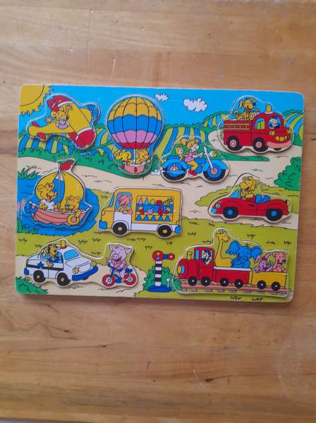 Puzzles en bois transport
