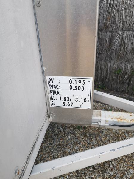 Vente Remorque 500 kg