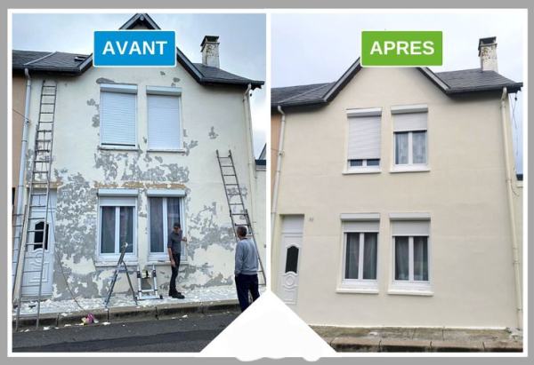 Rénovation extérieure peinture façades et toiture pas cher