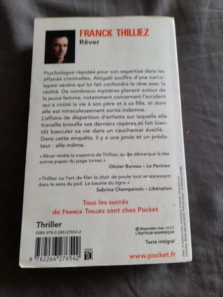 Vente Rever - franck thilliez