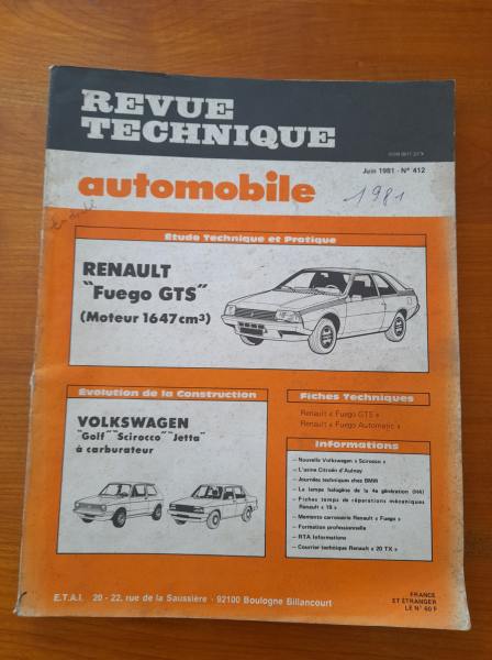 Revue technique fuego gts 1981