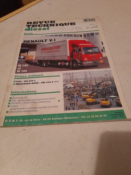 Revue technique n&deg;187 diesel renault v . i