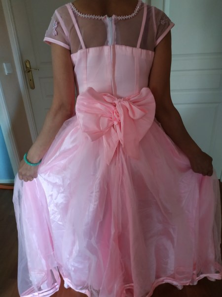 Vente Robe ceremonie rose t36