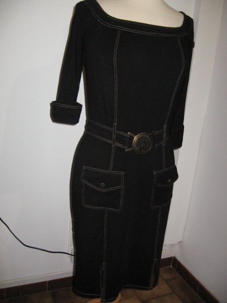 Robe courte noire pas cher