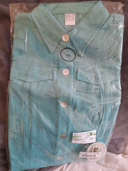 Robe turquoise femme &agrave; boutons avec ceinture