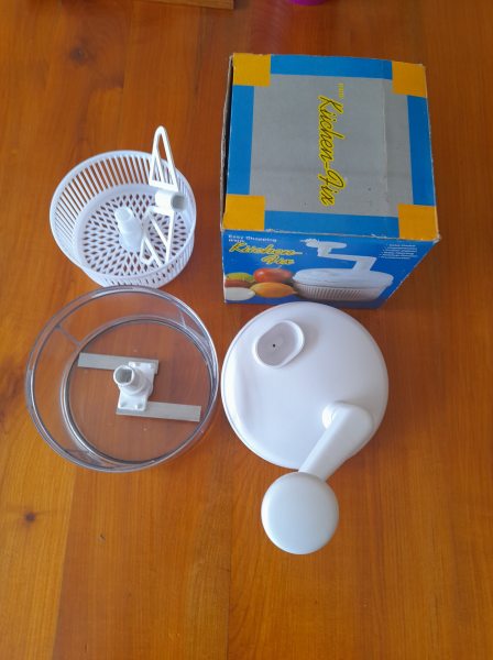 Robot hachoir manuel lame inox fruits l&eacute;gumes pas cher