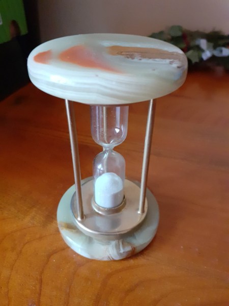 Vente Sablier en verre et pierre