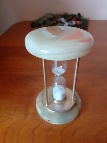 Annonce Sablier en verre et pierre