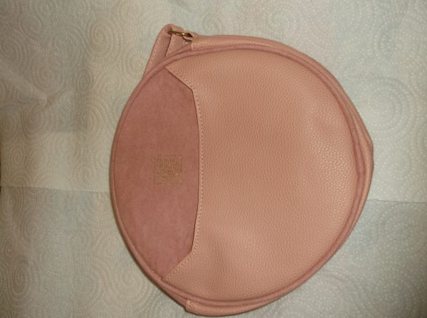 Sac &agrave; main en cuir rose  en bandouli&egrave;res karl marc