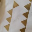 Sac de plage , sac cabas blanc doré à triangle occasion