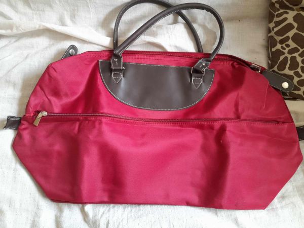 Sac de plage / sac cabas bordeau pas cher