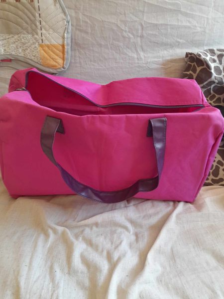 Sac de plage , sac cabas rose , blanc &agrave; fleurs pas cher