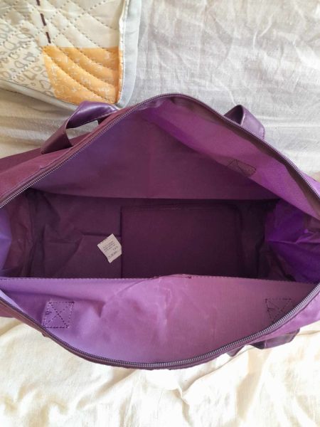 Sac de plage , sac cabas violet , blanc pas cher