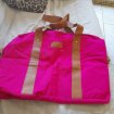 Sac de plage / sac cabasrose fluo