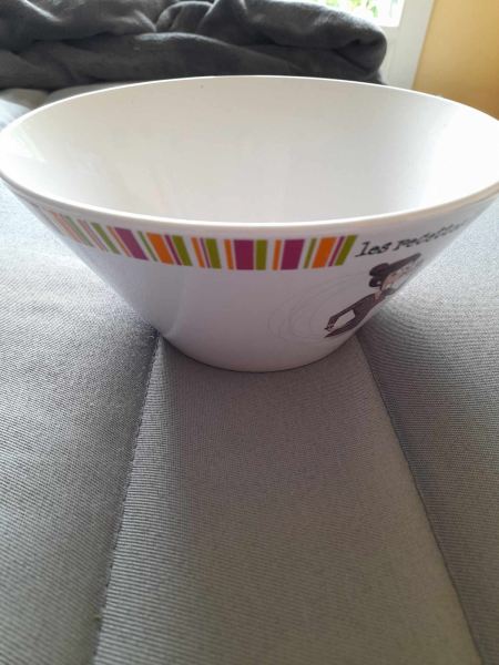 Saladier rond en c&eacute;ramique - les recettes d ' emma pas cher