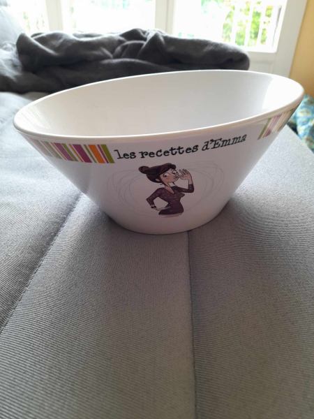 Saladier rond en c&eacute;ramique - les recettes d ' emma