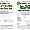 Salon du pin's&amp;fève à champeaux le 27/01/2024 pas cher