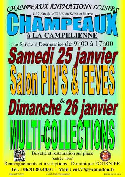 Salon du pin's &amp; fève le 25/01/2025 à champeau