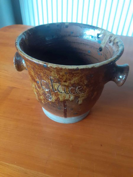 Sceau &agrave; glace / gla&ccedil;on en gr&egrave;s -