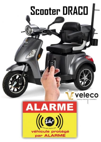 Scooter &eacute;lectrique draco veleco moteur 800 w