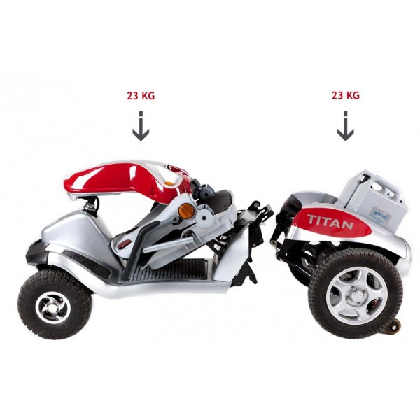 Scooter tout chemin pliant titan hummer lithium 4 pas cher