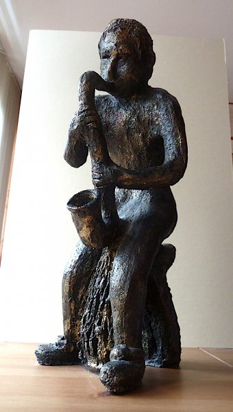 Vente Sculpture sign&eacute;e "le joueur de saxophone"