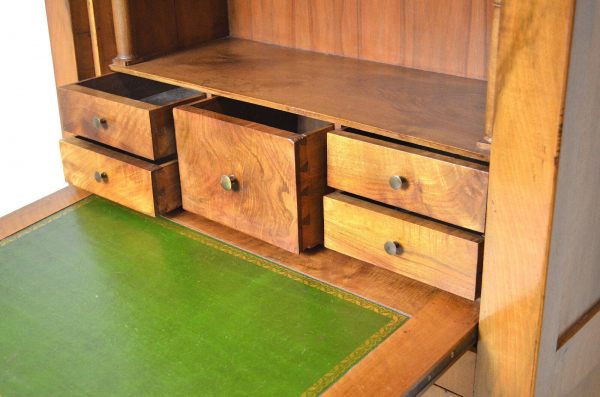 Secr&eacute;taire style louis philippe en noyer - 19&egrave;me pas cher