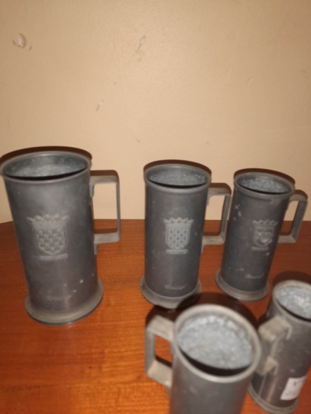 Vente Série de 5 mesures en etain languedoc privilège