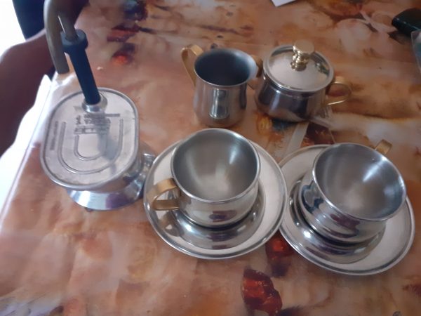 Service à thé ou café en inox