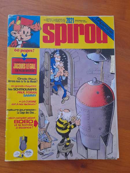 Spirou hebdomadaire n&deg; 2021 - 40 e ann&eacute;e