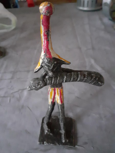 Statuette africaine en m&eacute;tal n&deg;3