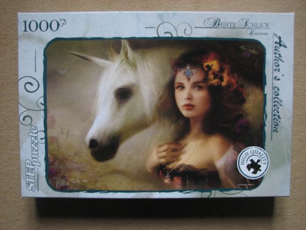 Step puzzle (1000) author's collection - "unicorn"