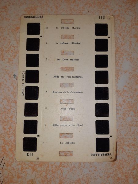 St&eacute;r&eacute;ocarte 113 versailles "colorelief"