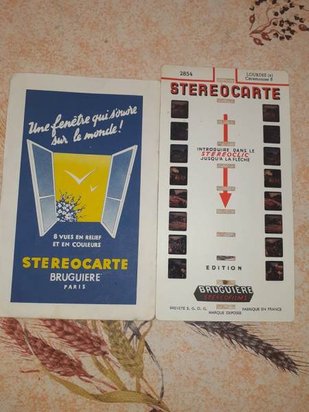 Stéréocarte 2853 lourdes (4) - cérémonies b