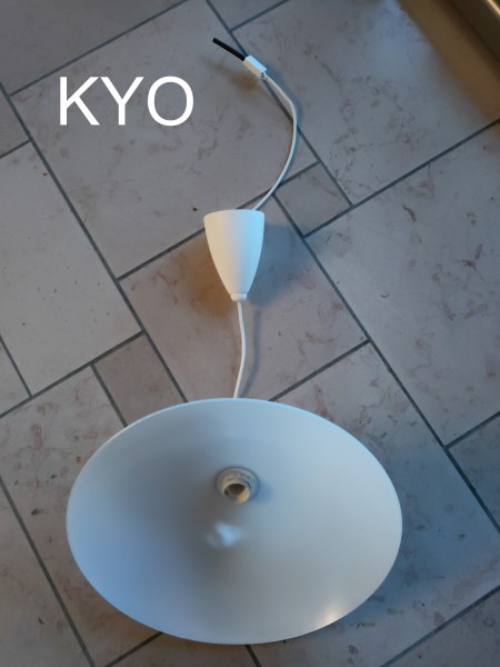 Suspension luminaire rond verre blanc transparent