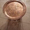 Table algérienne avec plateau en cuivre occasion