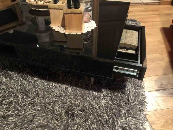 Vente Table basse brillant noir 95x95 cm