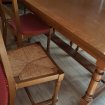 Table chêne + 4 chaises