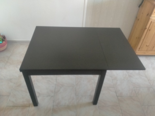 Vente Table extensible ikea noir