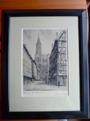 Reproduction de strasbourg encadrée